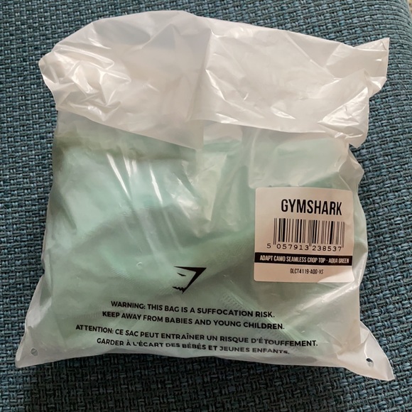 GYMSHARK ADAPT CAMO SEAMLESS LONG SLEEVE CROP TOP - Picture 10 of 11